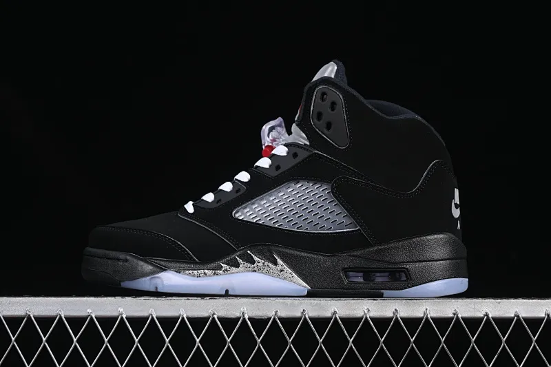All categories Air Jordan Jordan series basketball shoes Air Jordan 5 Air Jordan 5 Black "Metallic Reimagined" AJ5 Joe 5 black silver HF3975-001